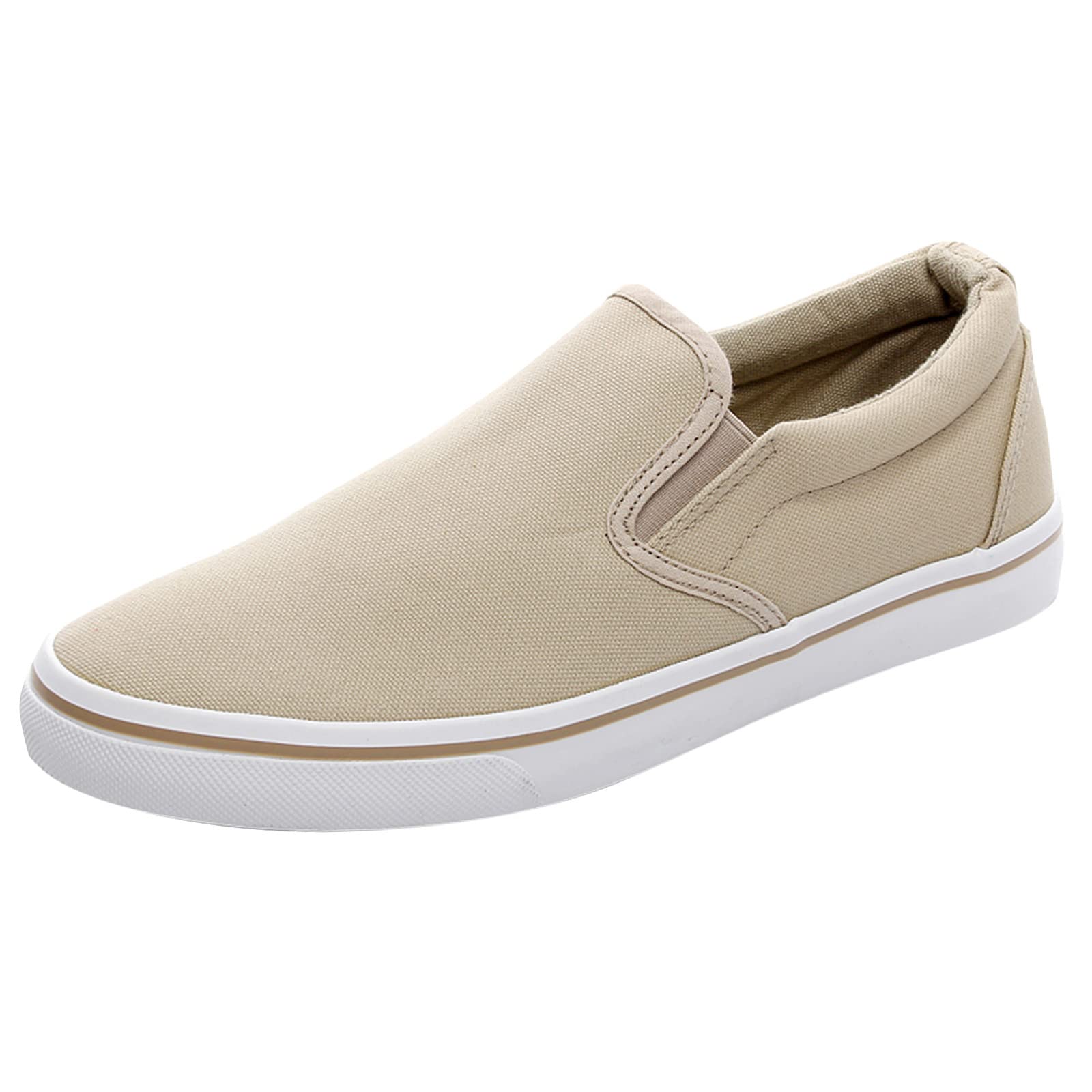 Men's Slip-On Casual Sneakers - Breathable Flat Work Shoes for Men | Comfortable & Lightweight for Daily Wear, Office, and Outdoor Activities