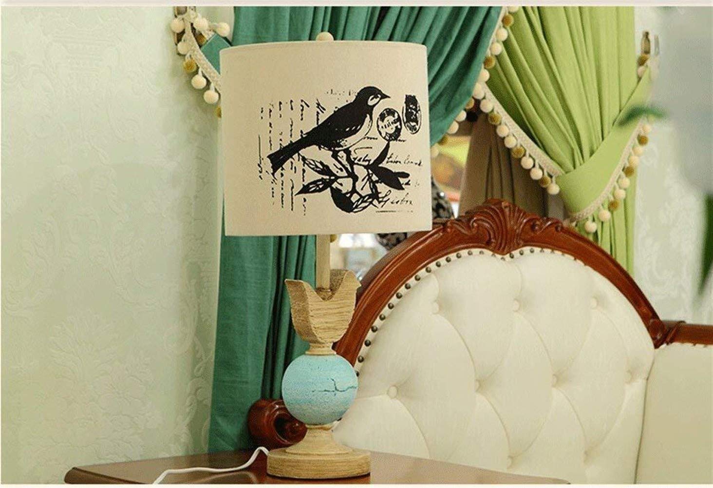 ZXY-NAN Vintage Rustic Bird Resin Table Lamp - Simple Creative Lighting for Living Room, Bedroom Nightstand & Reading Nook - Perfect Farmhouse Decor & Cozy Night Light