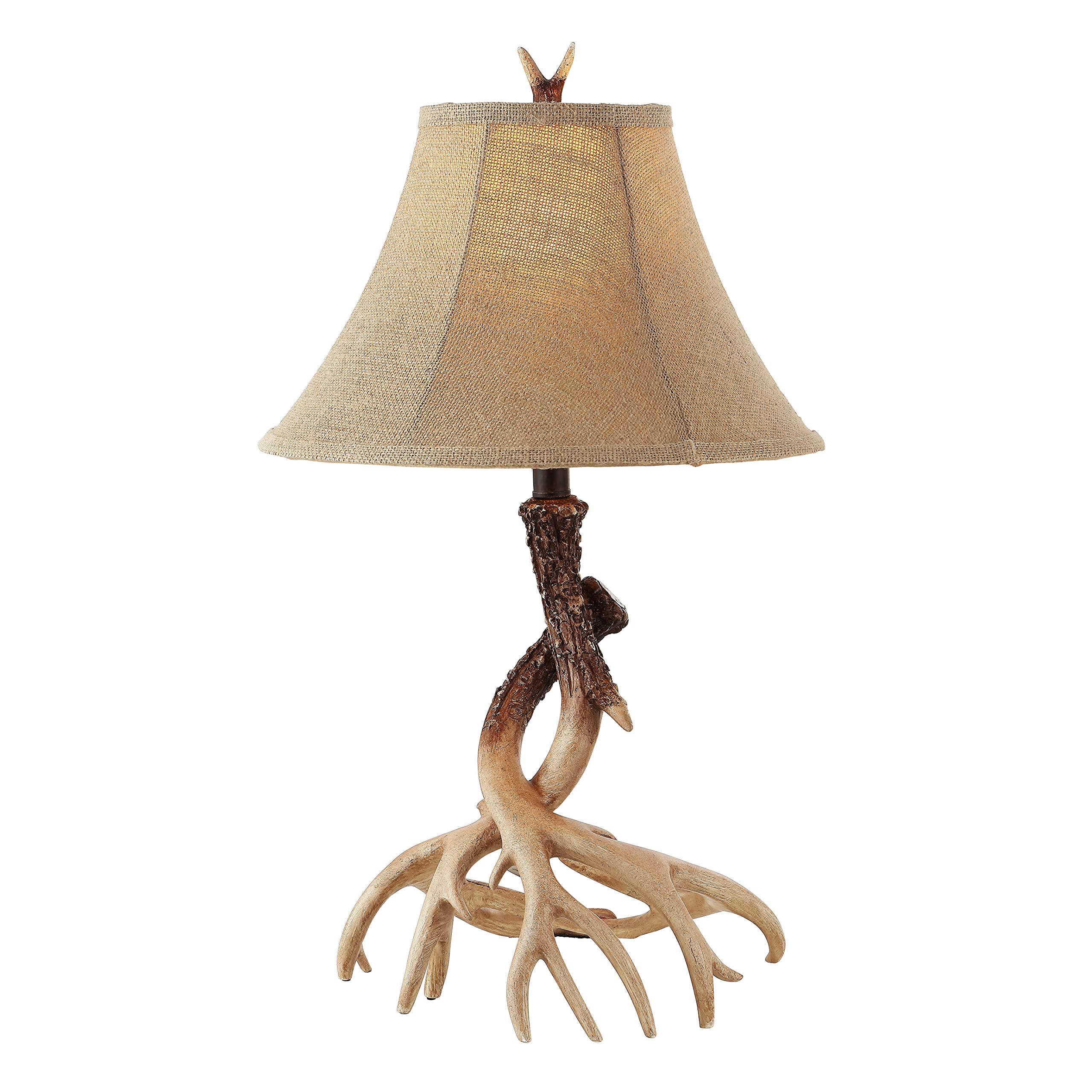 SAFAVIEH Sundance Rustic Farmhouse Brown Antler Table Lamp Set of 2 - 26