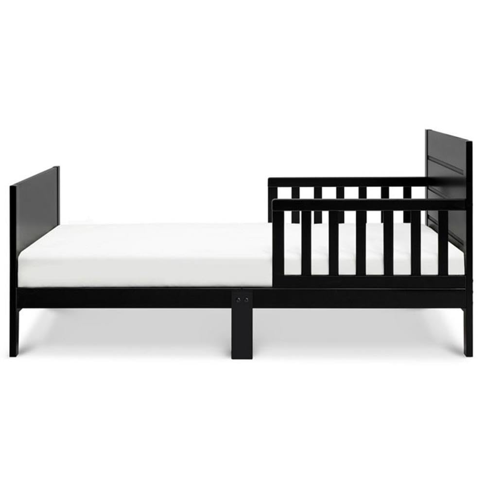DaVinci Modena Toddler Bed in Ebony - Convertible Wooden Kids Bed for Nursery & Bedroom, Safe & Stylish Toddler Transition from Crib to Big Kid Bed