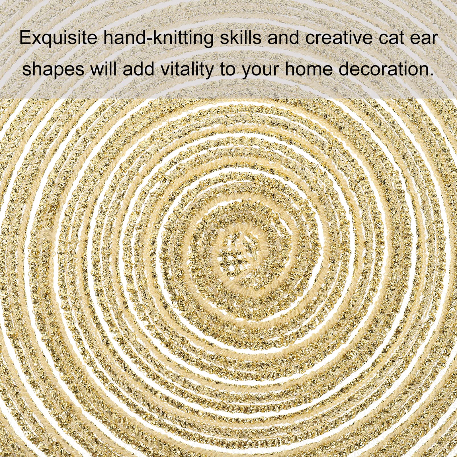 4-Piece Hemoton Woven Placemats Set - Decorative Round Non-Slip Cotton Table Mats for Tea Ceremony, Dining, and Western Style Home Decor | Perfect for Bohemian Tables, Kung Fu Tea Coasters & Everyday Use