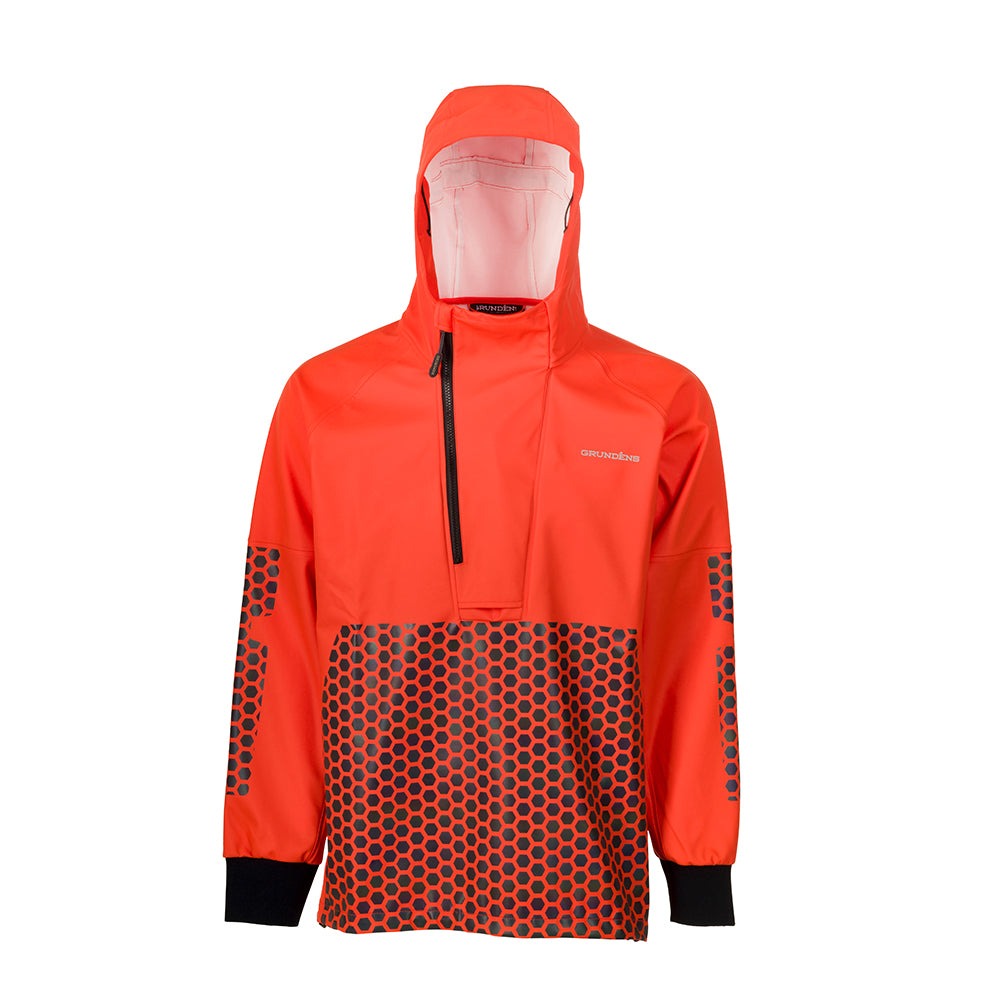 Grundens Neptune Pro Anorak Waterproof Fishing Jacket - Men's Heavy Duty Rain Gear for Commercial Fishing & Outdoor Work - Stormproof & Windproof Design for Harsh Weather Conditions