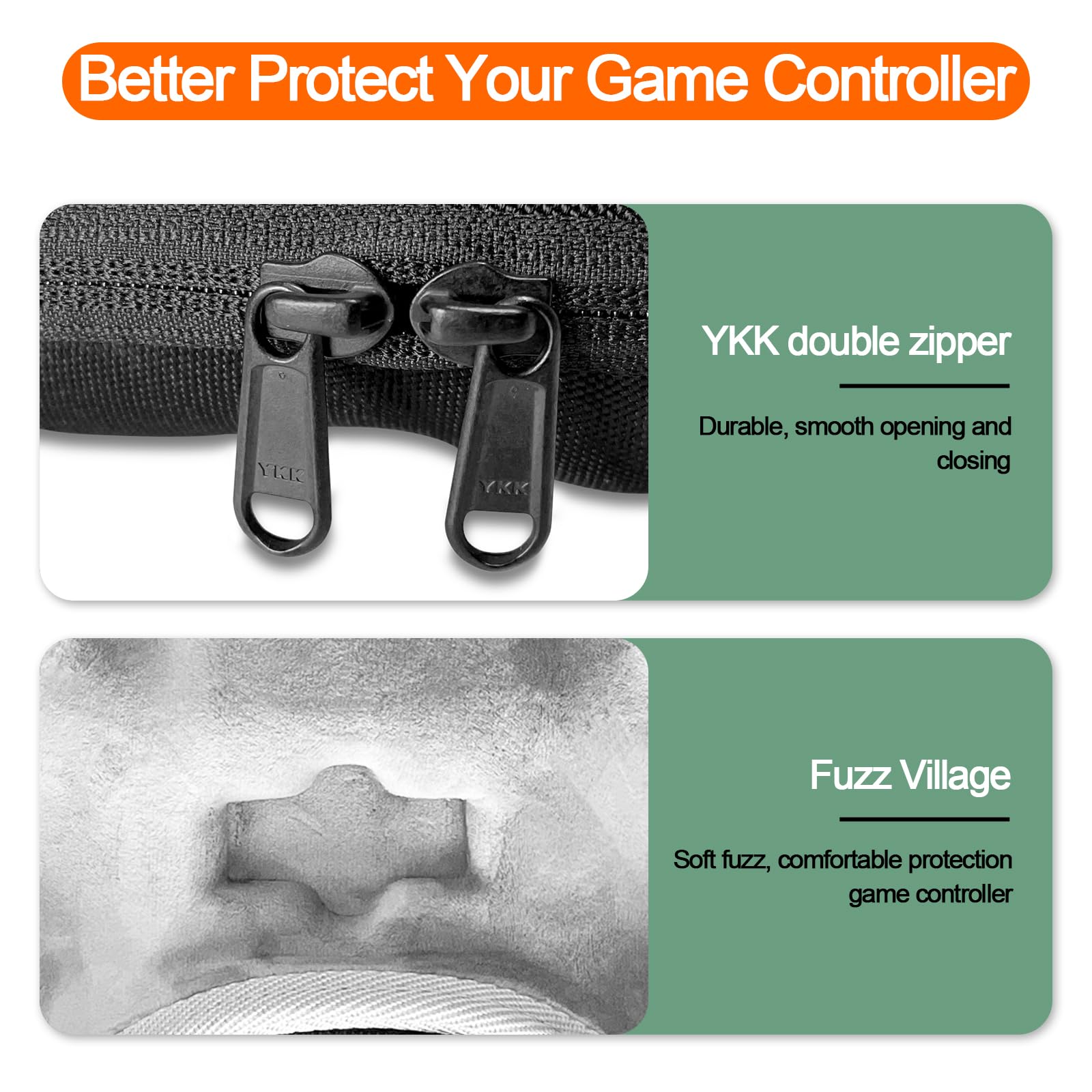 Premium Hard Travel Case for Xbox One/Series X/S & Elite 2 Controller - Durable EVA Protective Storage Box with Handle for Wireless Gaming Controllers - Perfect for Travel, Home Organization & Gaming Accessories Storage (Black)