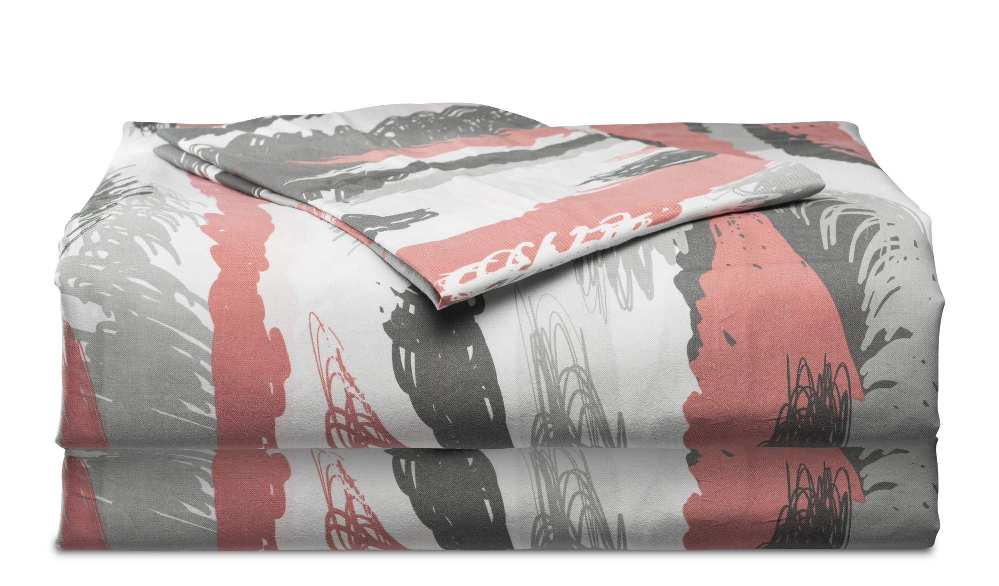 XLNT Twin Size 3-Piece Bedding Set - Soft Cotton Blend Duvet Cover, Bed Sheet & Pillowcase | Machine Washable | Feather Fusion Carissma Design | Perfect for Guest Rooms, Dorms & Cozy Bedrooms