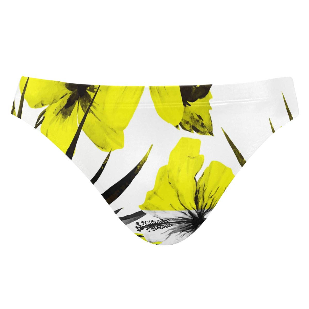 Stylish Men's Floral Print Swim Trunks - Quick Dry Bikini Briefs for Beach, Pool & Summer Vacations
