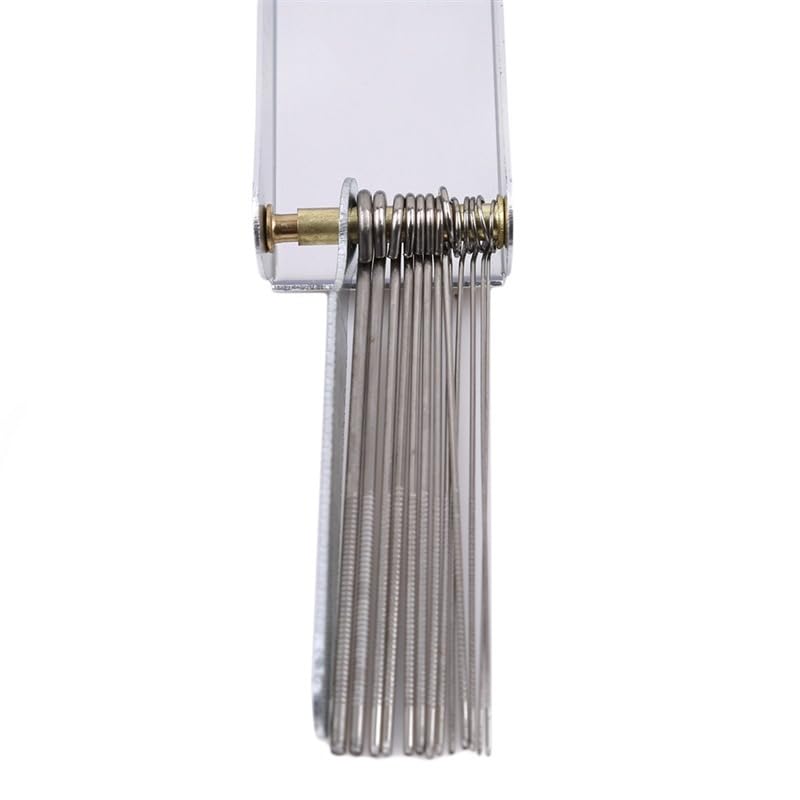 2-Piece Welding Tip Cleaner Kit with Cutting Torch Tip Cleaner & Guitar Nut Files - Professional Carbon Steel Tool Set for Bridge Saddle, Carburetor Jets, Gas Nozzles, Welder Orifices & Sprinkler Maintenance - Ideal for Metalworking, Guitar Repair and Plumbing Applications