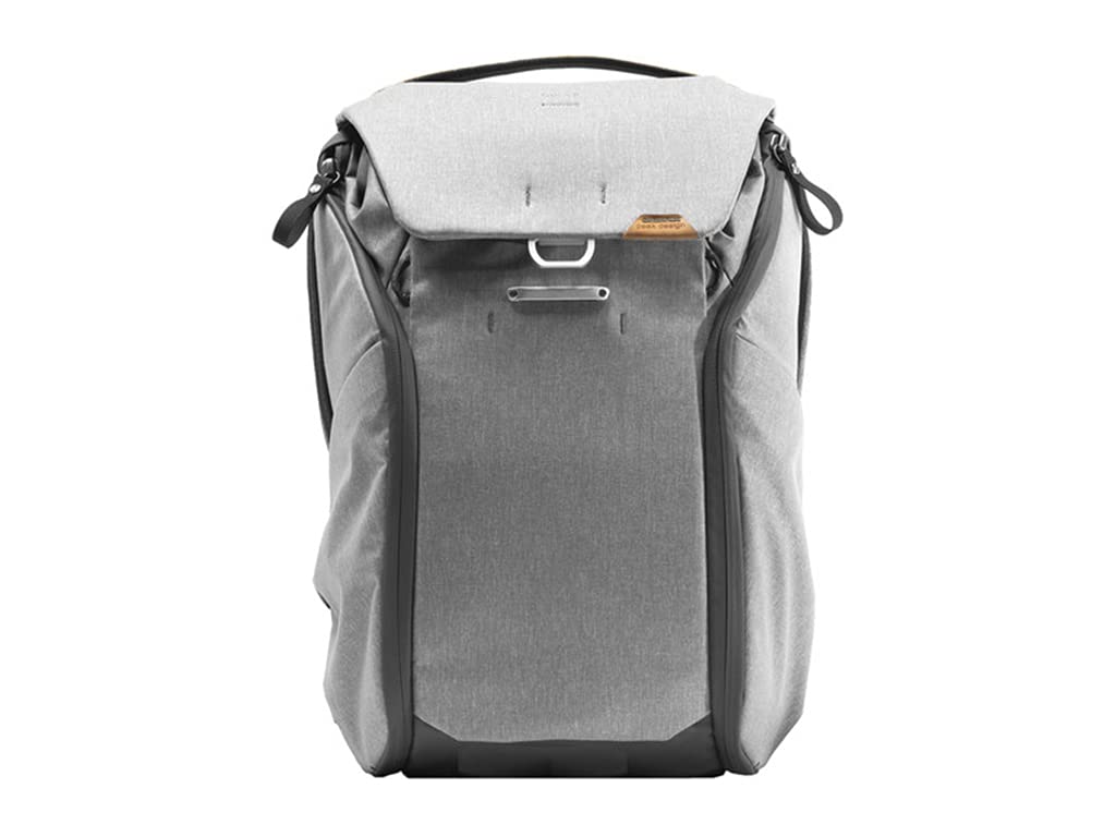 Peak Design Everyday Backpack V2 20L Ash - Waterproof Camera Backpack with Laptop Compartment & Tablet Sleeves | Durable Travel & Photography Bag for Professionals & Commuters (BEDB-20-AS-2)