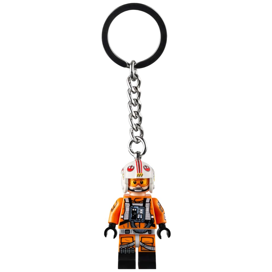 LEGO Star Wars Luke Skywalker 854288 Keychain - Pilot Minifigure Collectible Orange - Perfect for Star Wars Fans, Keychains & Gift Ideas