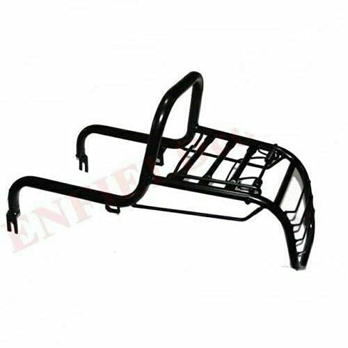 Royal Enfield Rear Luggage Carrier with Tail Light Guard - Heavy Duty Powder Coated Motorcycle Rack for Touring & Adventure Riding - Perfect for Long Distance Travel & Storage Accessories