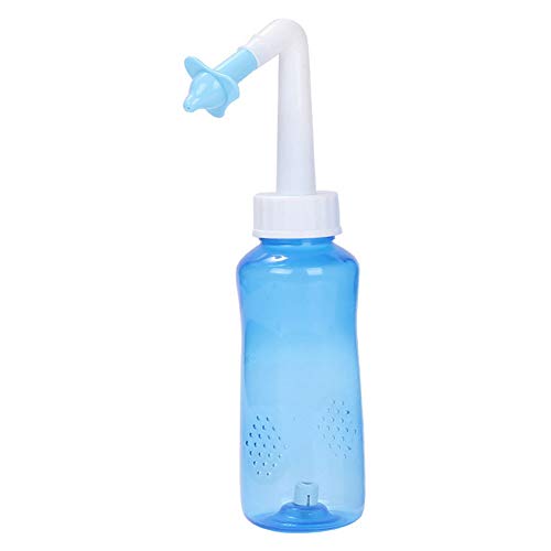 Neti Pot Sinus Rinse Bottle - Nasal Wash & Irrigation System for Adults & Kids - Safe Pressure Nose Cleaner for Allergy Relief & Congestion - Perfect for Cold, Flu & Allergy Season