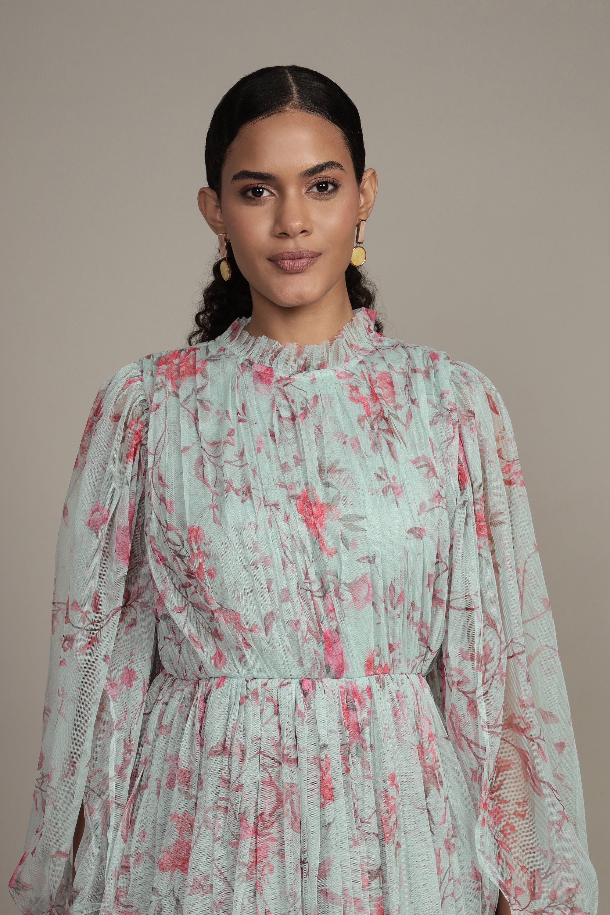 Randee Mini Dress in Sage Print - Flowy Summer Dress for Women, Boho Chic Floral Print, Casual & Party Wear, Perfect for Beach, Vacation, and Date Nights