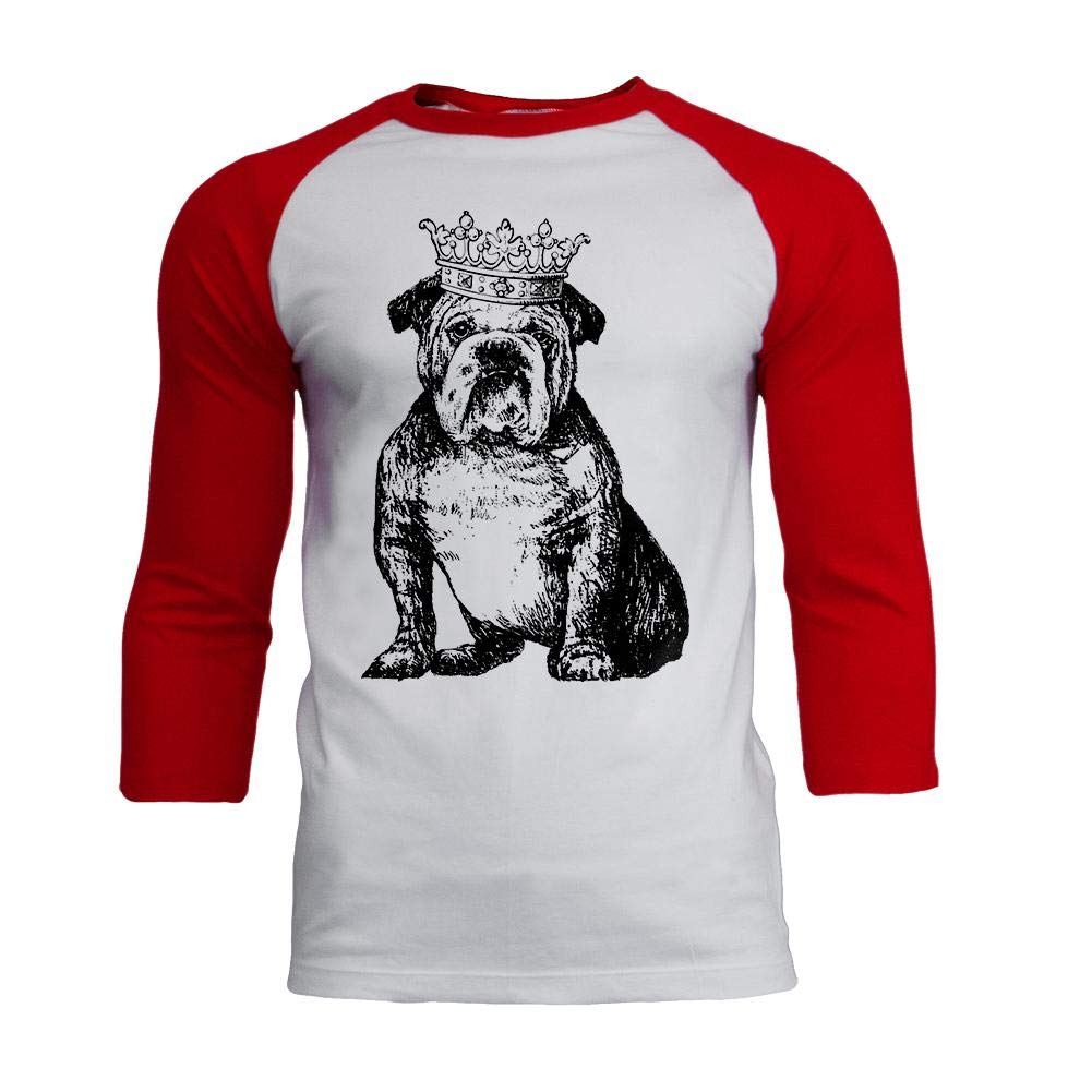Bulldog Crown Men's Long Sleeve Raglan Tee - Casual Streetwear Style