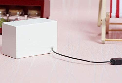 1:12 Scale Miniature Microwave Oven - High Simulation Dollhouse Kitchen Accessories, White & Black - Perfect for Dollhouse Decor, Miniature Kitchen Scenes, and Model House Displays