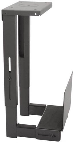 MonMount Under Desk Computer Mount & Case Holder (6800B) - Space-Saving Organizer for Home & Office Workstations