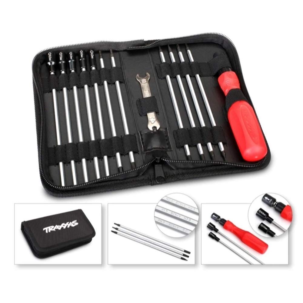 Traxxas TRX3415 RC Car Tool Kit with Durable Pouch - Essential Maintenance Tools for Traxxas RC Models - Perfect for Repairs, Upgrades & On-the-Go Fixes