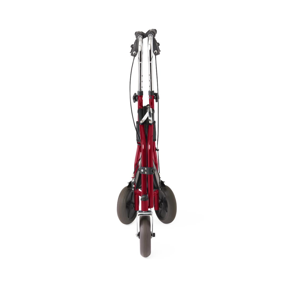 Medline 3 Wheel Steel Rollator Walker for Seniors & Adults - Lightweight Mobility Aid with Seat & Basket - Ideal for Indoor & Outdoor Use, Shopping, Travel & Recovery