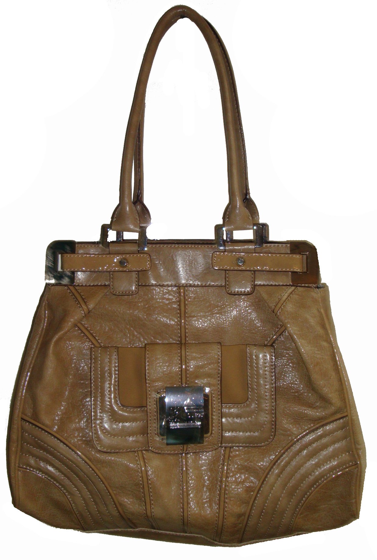 Guess Women's Lara Large Tote Handbag in Camel - Stylish & Spacious for Work, Travel & Everyday Use