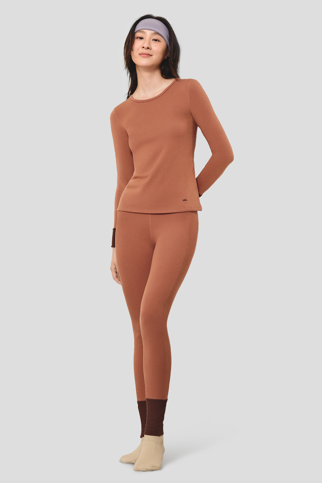 FitEssence Women's Thermal Base Layer Set - Moisture Wicking Long Sleeve Top & Leggings for Cold Weather, Yoga, Running & Outdoor Activities