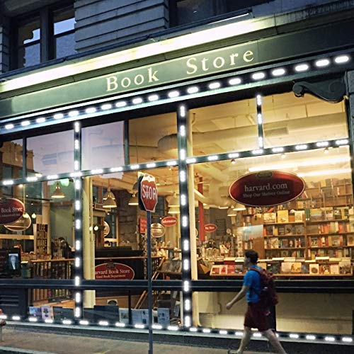 10ft Waterproof LED Storefront Lights - 20 Pack White LED Light Strips for Letter Signs, Advertising Signs & Window Displays - Perfect for Retail Stores, Restaurants & Business Fronts