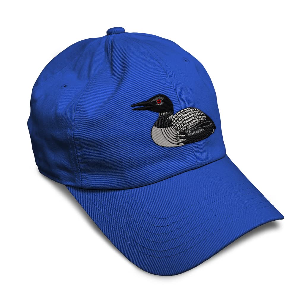 Custom Soft Baseball Cap with Loon Embroidery - Twill Cotton Dad Hats for Men & Women - Perfect for Outdoor Activities, Fishing, and Casual Wear