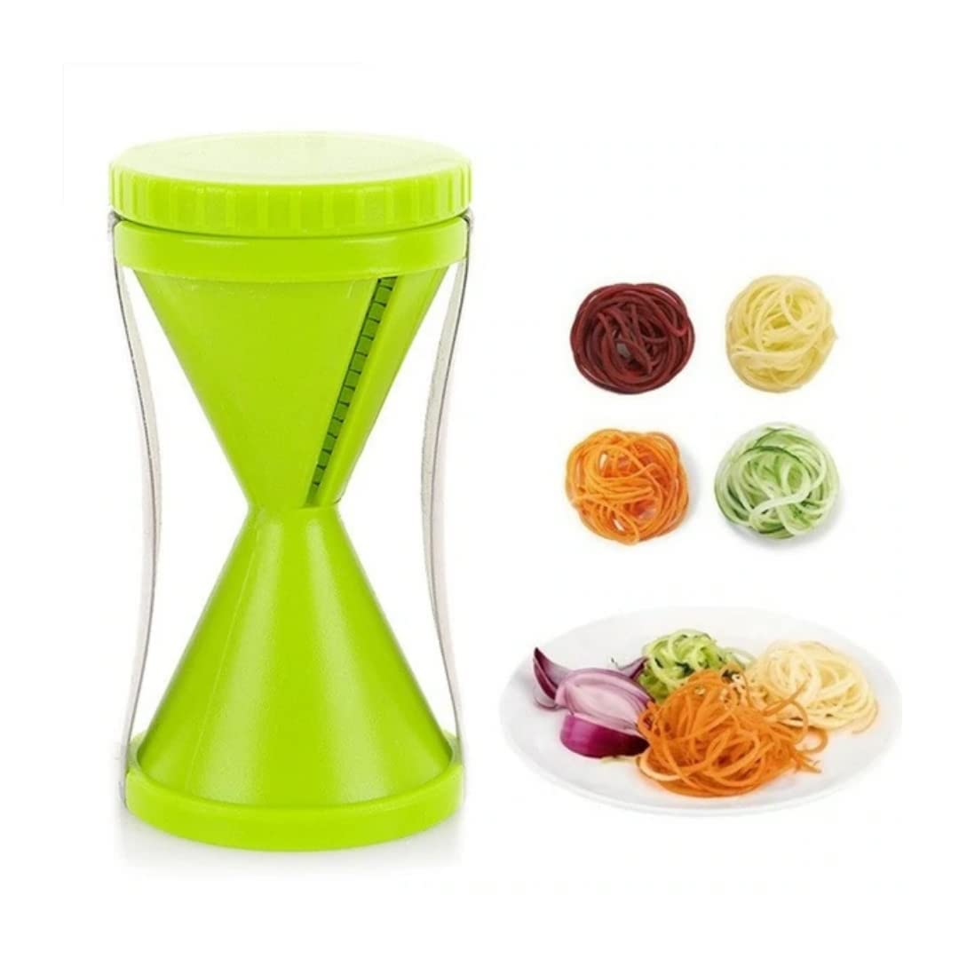 Stainless Steel Spiral Vegetable Slicer - Multi-Purpose Spiralizer for Carrots, Cucumbers, Radishes, Beets & Potatoes | Perfect for Noodles, Salads & Healthy Snacks | Kitchen Gadget for Meal Prep & Vegan Cooking