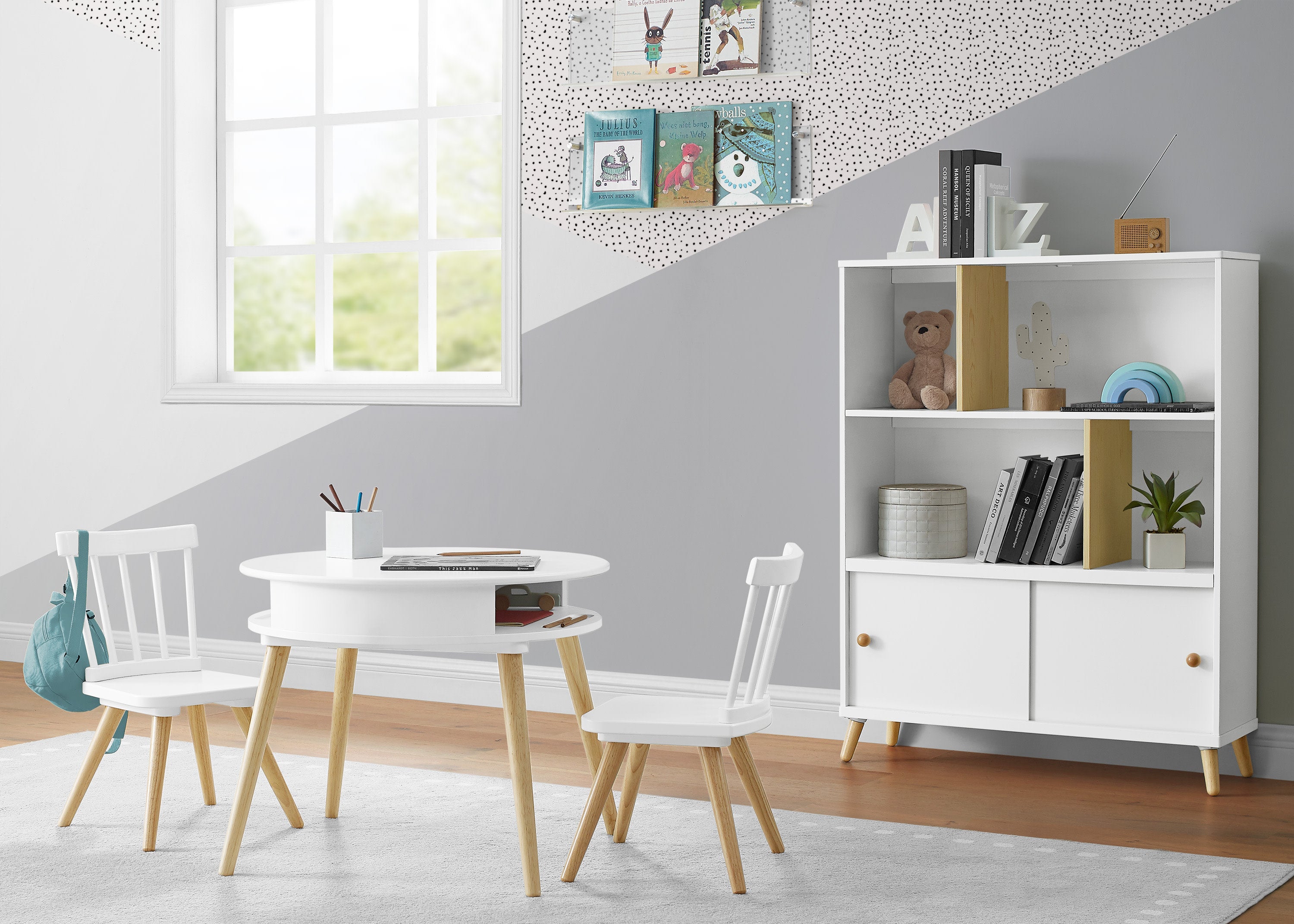 Hudson Bookcase with Greenguard Gold Certification - Modern Bookshelf for Home, Office & Library Storage