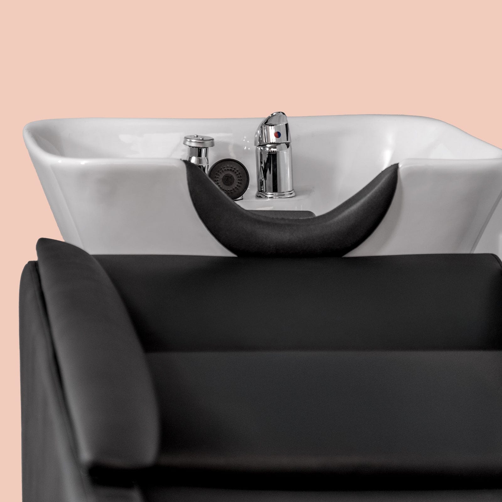 BERGAMO Professional Shampoo Station & Backwash Unit for Salon & Spa - Hydraulic Hair Washing Sink with Adjustable Chair for Hairdressers & Beauty Parlors