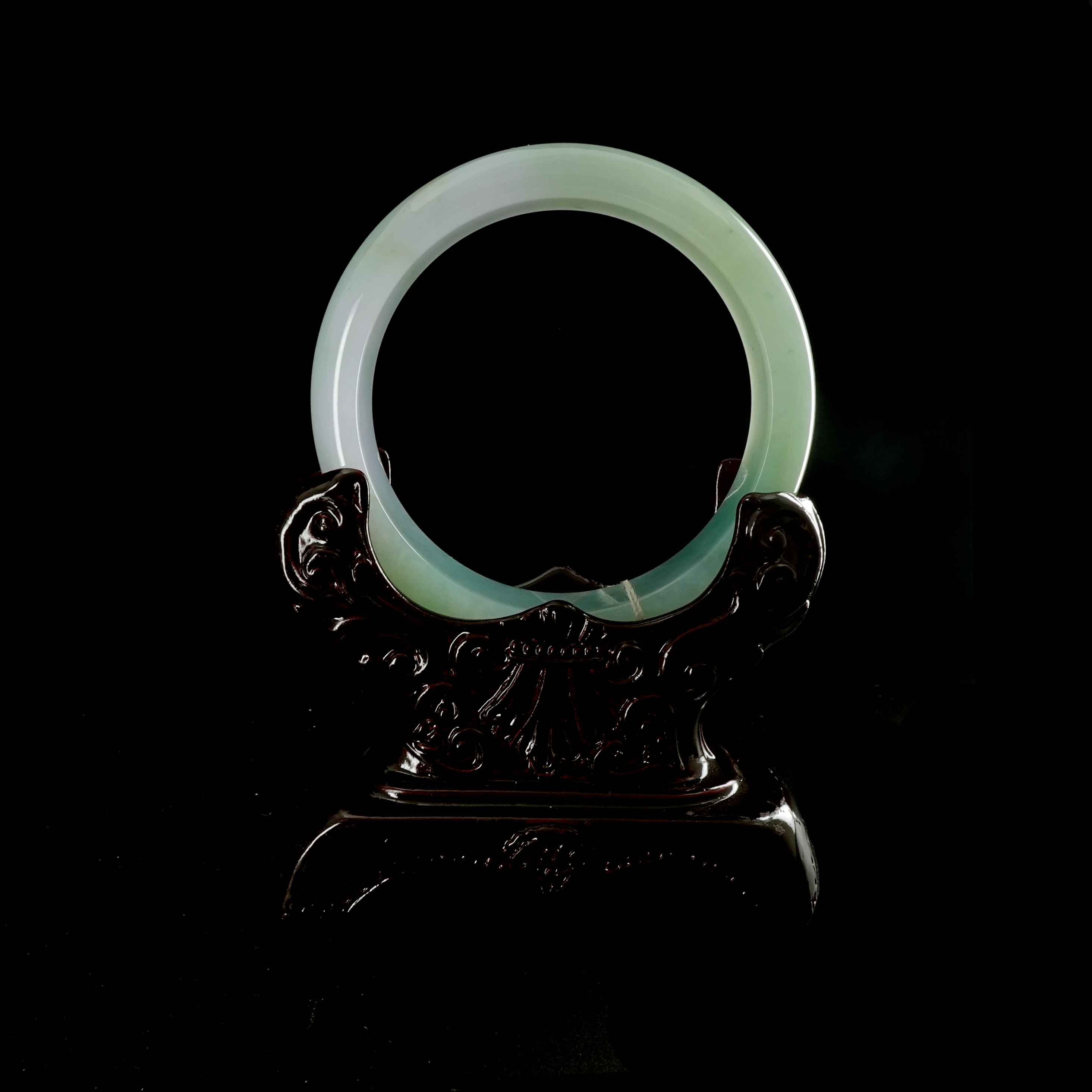 Natural Green Jade Bangle Bracelet for Women - Handcrafted Genuine Stone Jewelry - Perfect for Meditation, Yoga & Spiritual Healing