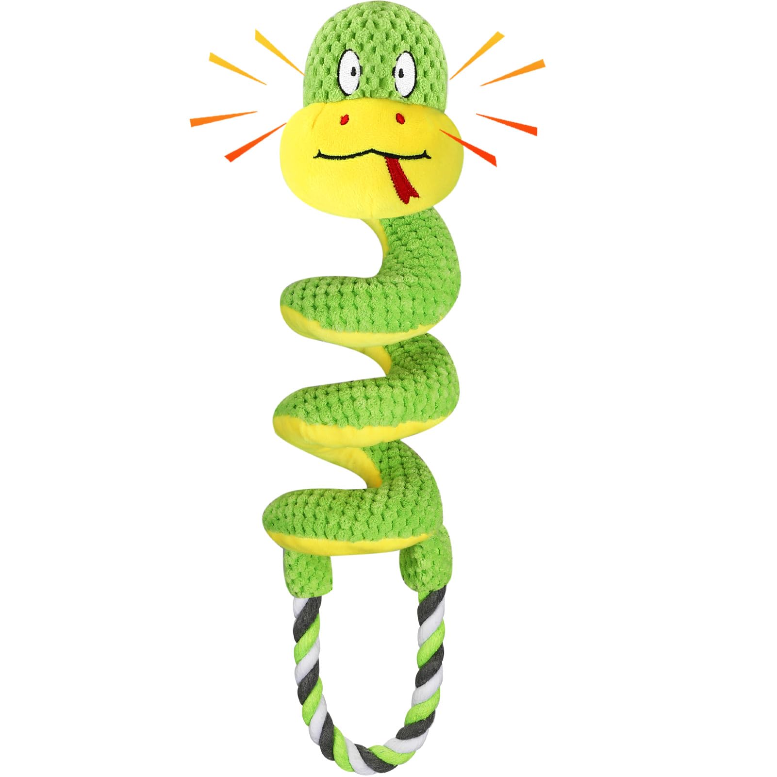 Durable Squeaky Dog Toys for Large Dogs - Interactive Tug of War Rope Toys with Soft Fabric, Perfect for Small, Medium & Big Breed Puppies | Great for Indoor Play, Outdoor Fetch & Training Sessions