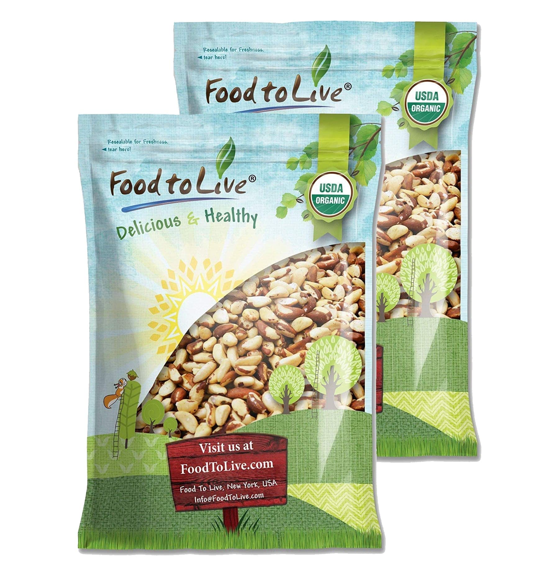 Organic Brazil Nuts 18 lbs - Raw, Shell-Free, Unsalted, Non-GMO, Kosher & Vegan Certified - Keto & Paleo Friendly Bulk Snack - High in Selenium - Perfect for Trail Mix, Baking & Healthy Snacking