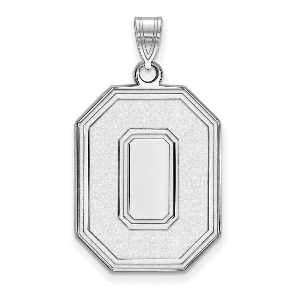 Ohio State Buckeyes Extra Large 1 Inch Sterling Silver Pendant - Perfect for Game Day, Graduation Gifts & Alumni Pride Jewelry