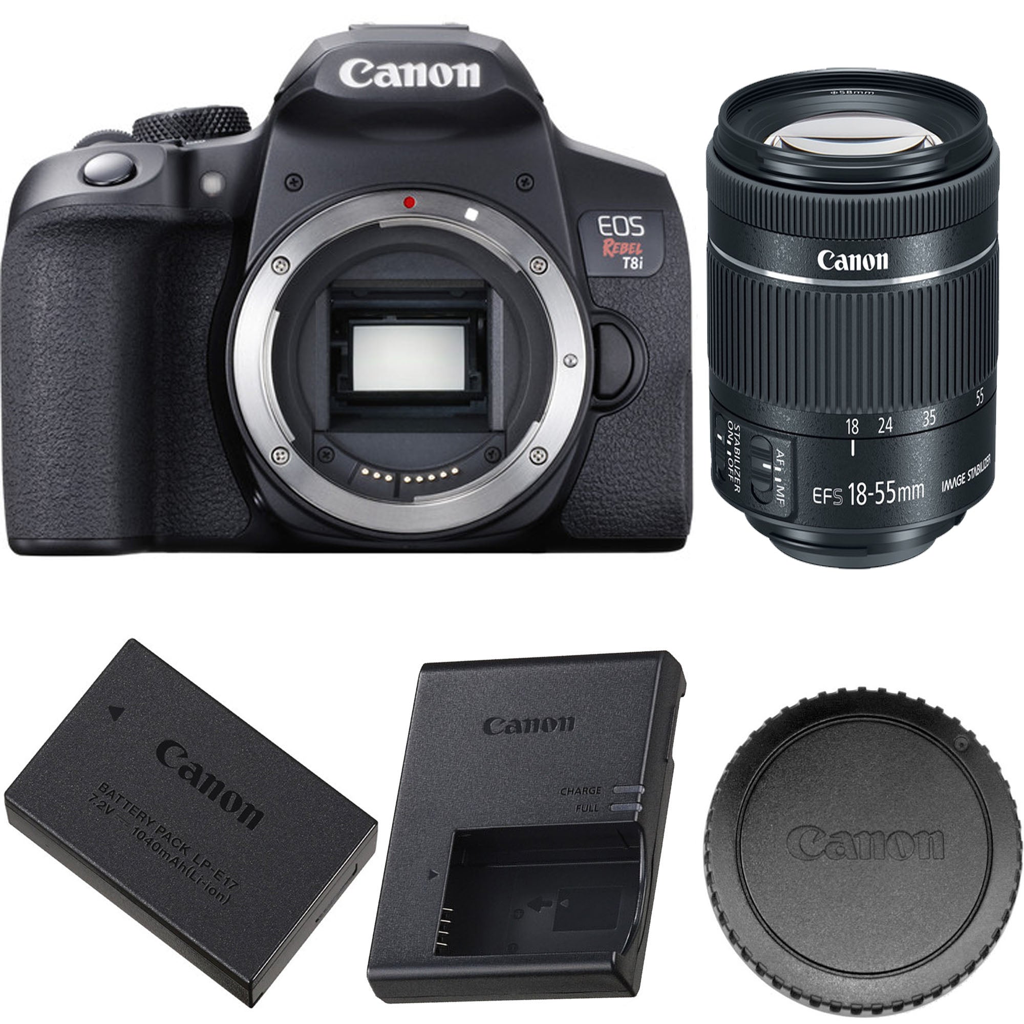 Canon EOS Rebel T8i/850D DSLR Camera with 18-55mm Lens Kit - Professional Photography for Beginners, Travel & Vlogging | High-Quality DSLR with Auto Focus & WiFi Connectivity