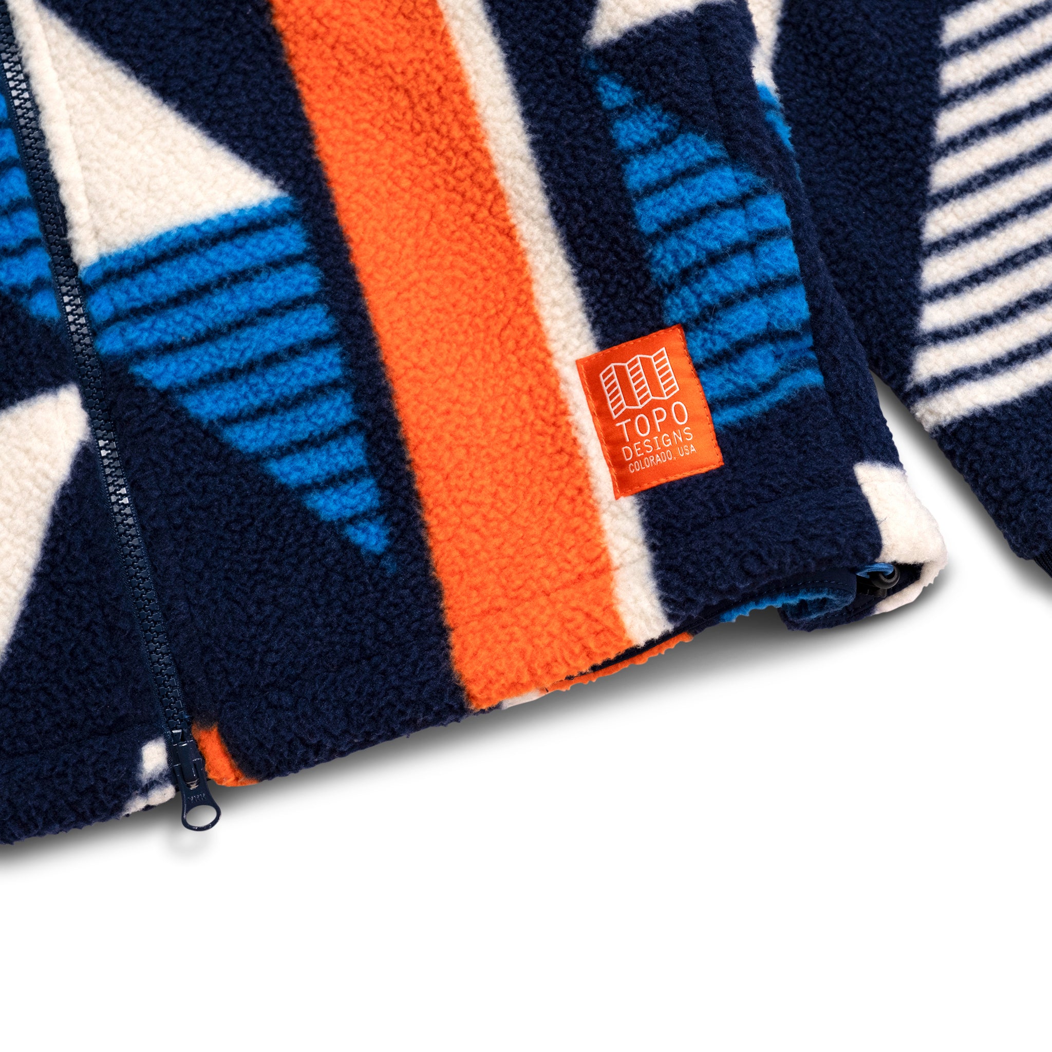 Topo Designs x Denver Broncos Summit Rise Full Zip Jacket - Waterproof Hiking & Outdoor Windbreaker for Men - Perfect for Camping, Travel & Winter Sports