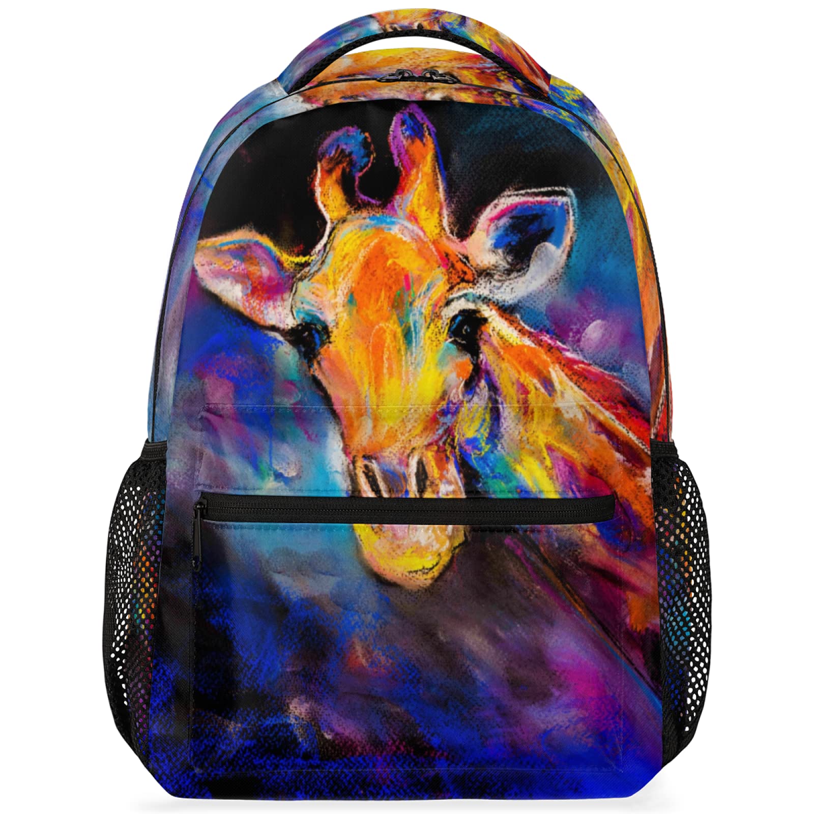 **Waterproof Giraffe Print Laptop Backpack for Men & Women - Lightweight Travel Backpack for College, School & Work - Perfect for Commuting, Day Trips & Outdoor Adventures**