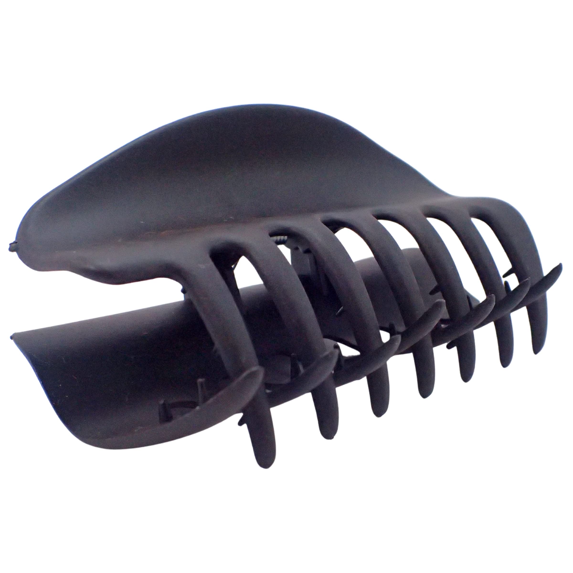 TopKids Women's Large Tooth Hair Claw Clips - Stylish Hair Accessories for Women & Girls - Strong Hold Hair Styling Tools for Ponytails, Buns & Updos (Black) - Perfect for School, Work & Special Occasions