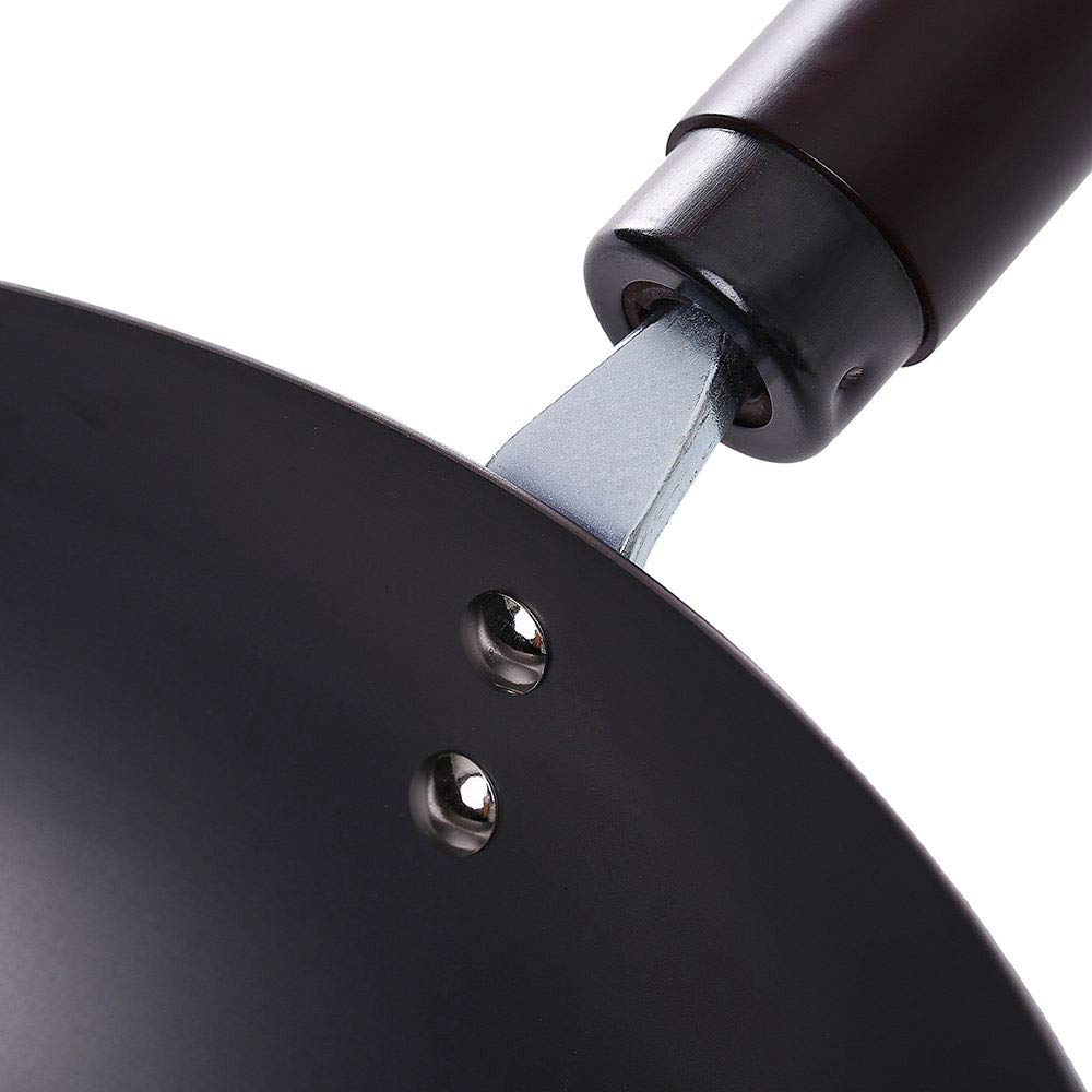 River Light Iron Stir Fry Pan - 11.8 Inch (30cm) Traditional Japanese Wok for High Heat Cooking - Perfect for Stir-Frying, Sautéing & Deep Frying Asian Dishes