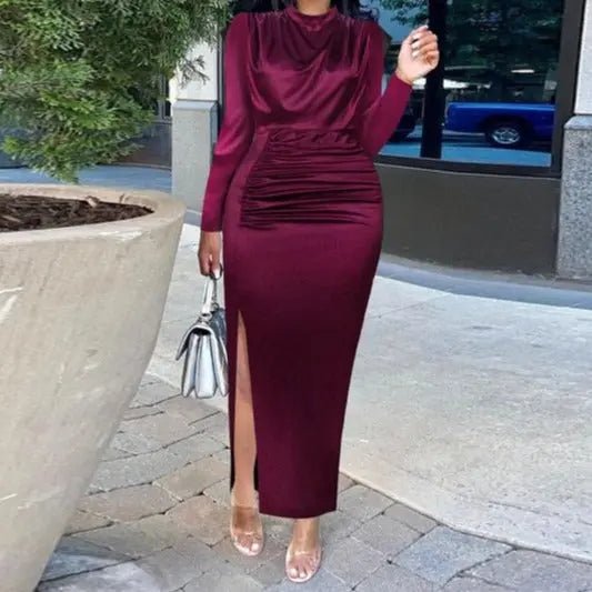 Maia Elegant Slinky Evening Bodycon Dress for Women - Sexy Clubwear & Party Gown for Night Out, Date Night, Cocktail Events