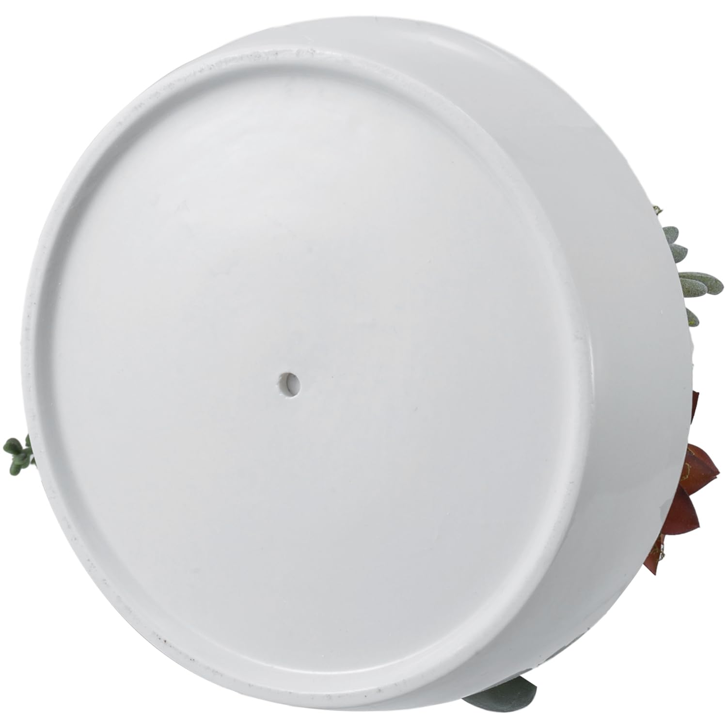 MyGift 8-Inch Artificial Succulent Plants Set with White Ceramic Planter - Modern Faux Succulent Arrangement for Home Office Desk Decor, Wedding Centerpiece & Housewarming Gift