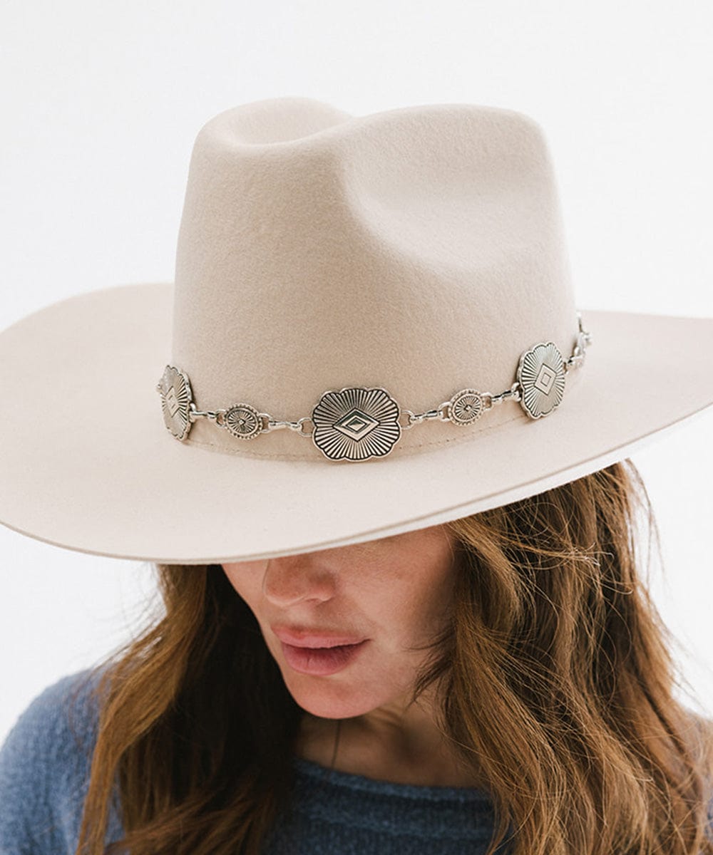 Western Concho Band - Vintage Style Leather Belt with Silver Conchos for Men & Women | Perfect for Cowboy Boots, Rodeo & Western Fashion Outfits