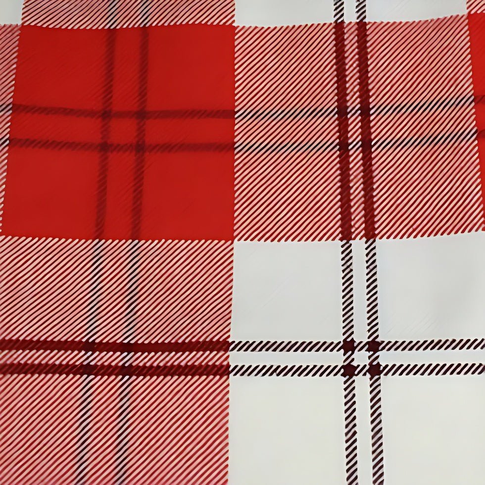 Ailsa Dress Red Tartan Plaid - Women's Fashion Flowy Midi Dress for Casual Outings, Parties & Holiday Events