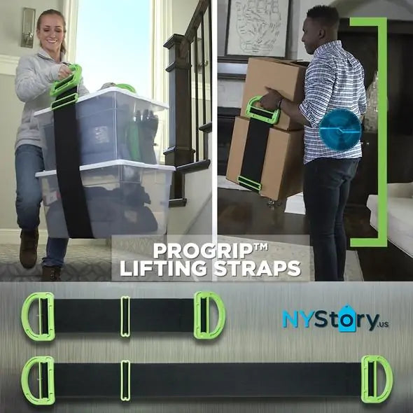 Heavy Duty Furniture Moving Straps - Adjustable Shoulder Lifting Sliders for Sofa, Mattress & Appliance Moving - Ergonomic Design for Easy Home & Office Relocation