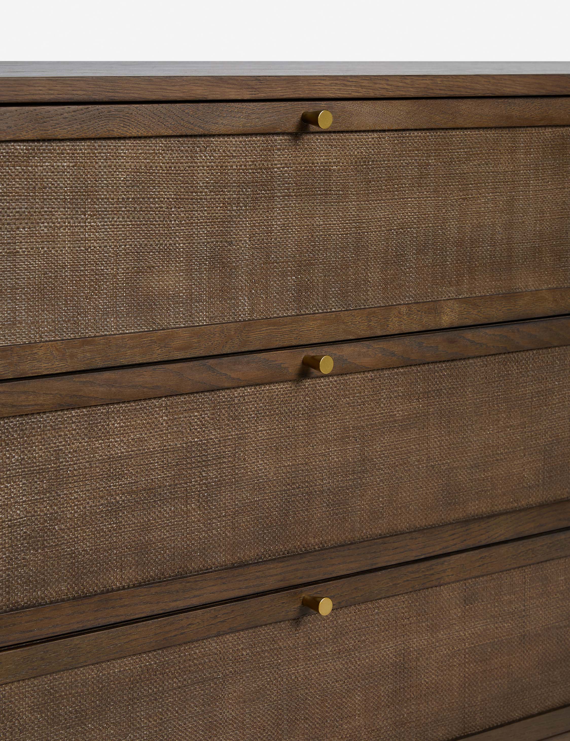 Suzette Wide Dresser - Modern 6-Drawer Wooden Chest for Bedroom Storage & Organization | Perfect for Clothes, Linens & Home Decor