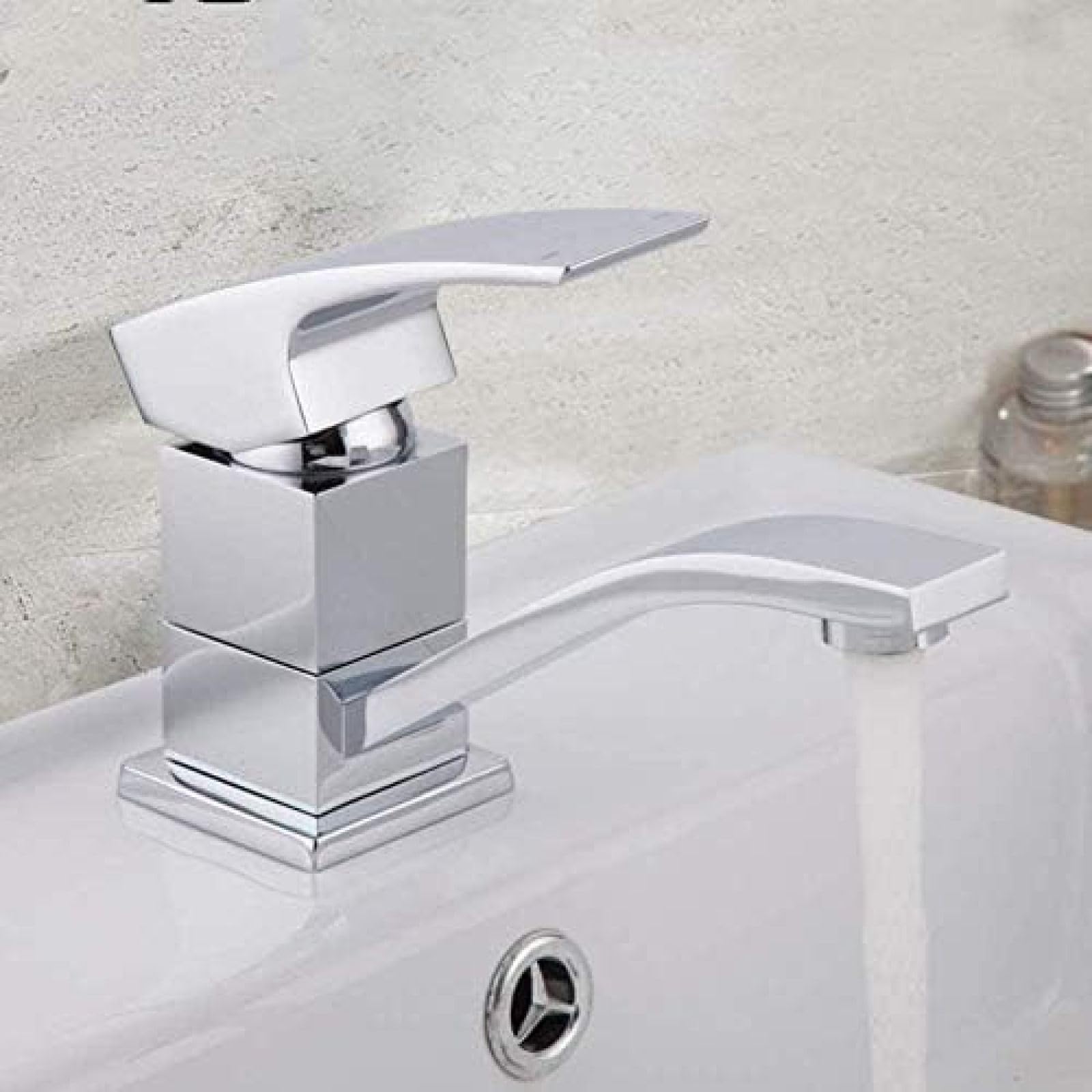 CRJUS Modern Kitchen Faucet with Pull Down Sprayer, Waterfall Basin Mixer Tap for Countertop Sink - Perfect for Home, Restaurant & Commercial Use