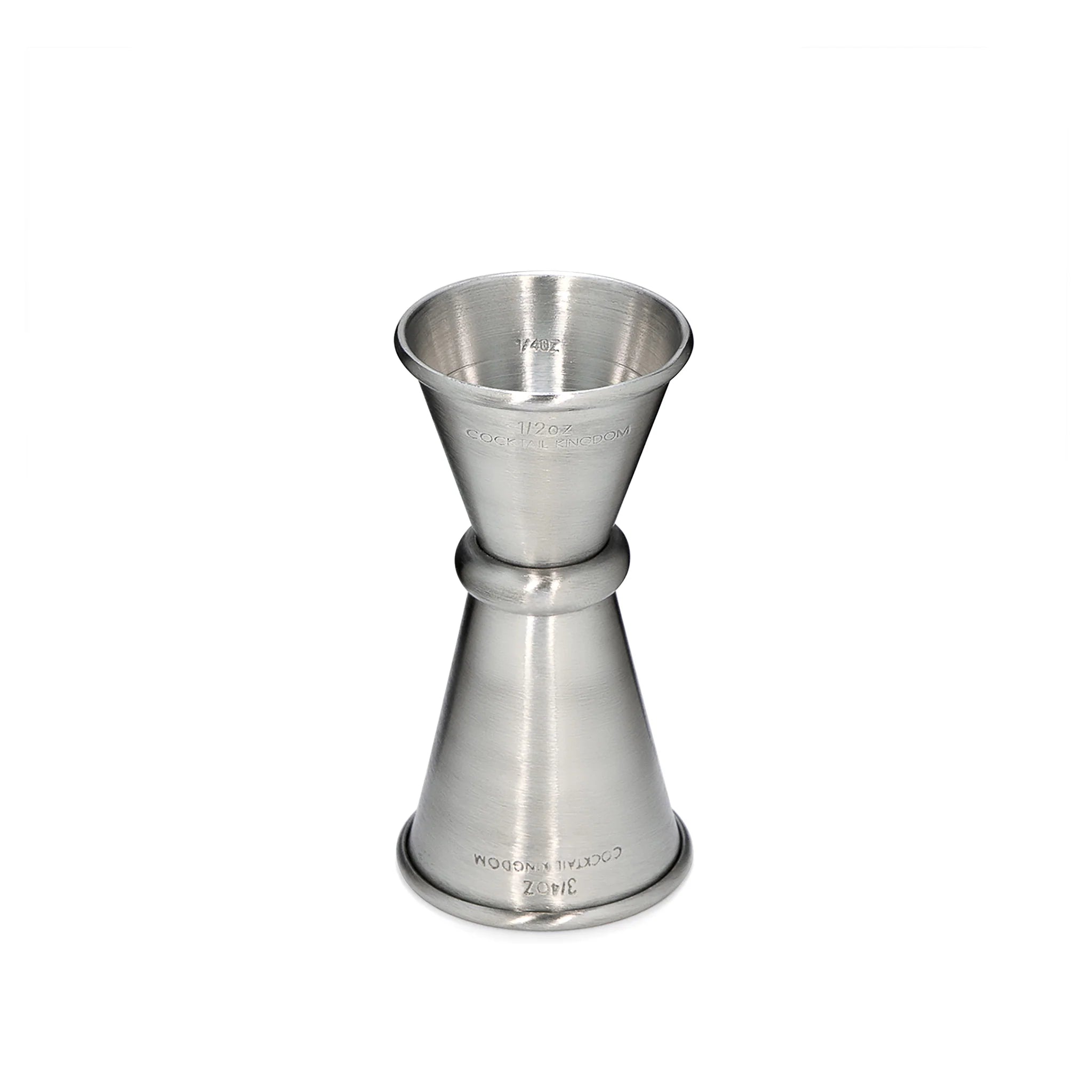 Cocktail Kingdom® Japanese Style Jigger - 0.5oz & 0.75oz Dual Measuring Cup for Professional Bartenders & Home Mixologists | Perfect for Crafting Cocktails, Mixing Drinks & Bar Measurements