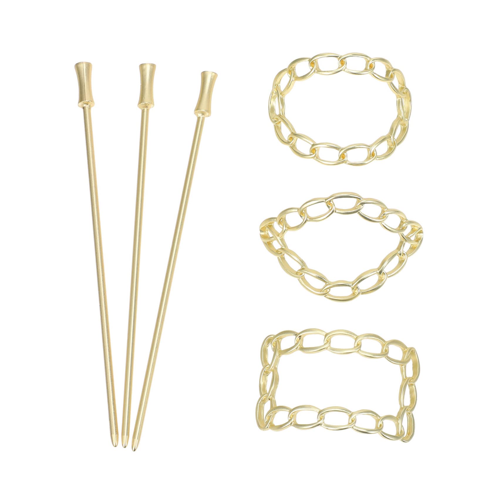 Elegant Metal Hair Clips for Women & Girls - 3pcs Hairpins Barrettes Hair Accessories for Everyday Wear, Weddings & Parties