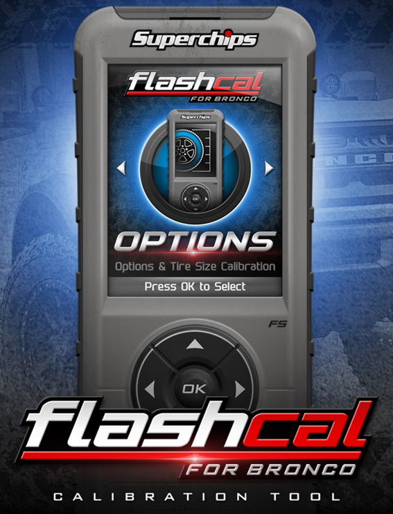 2021-2023 Ford Bronco Superchips Flashcal Performance Tuner & Calibration Tool (Model 1546) - ECU Programming for Off-Roading, Towing & Custom Modifications