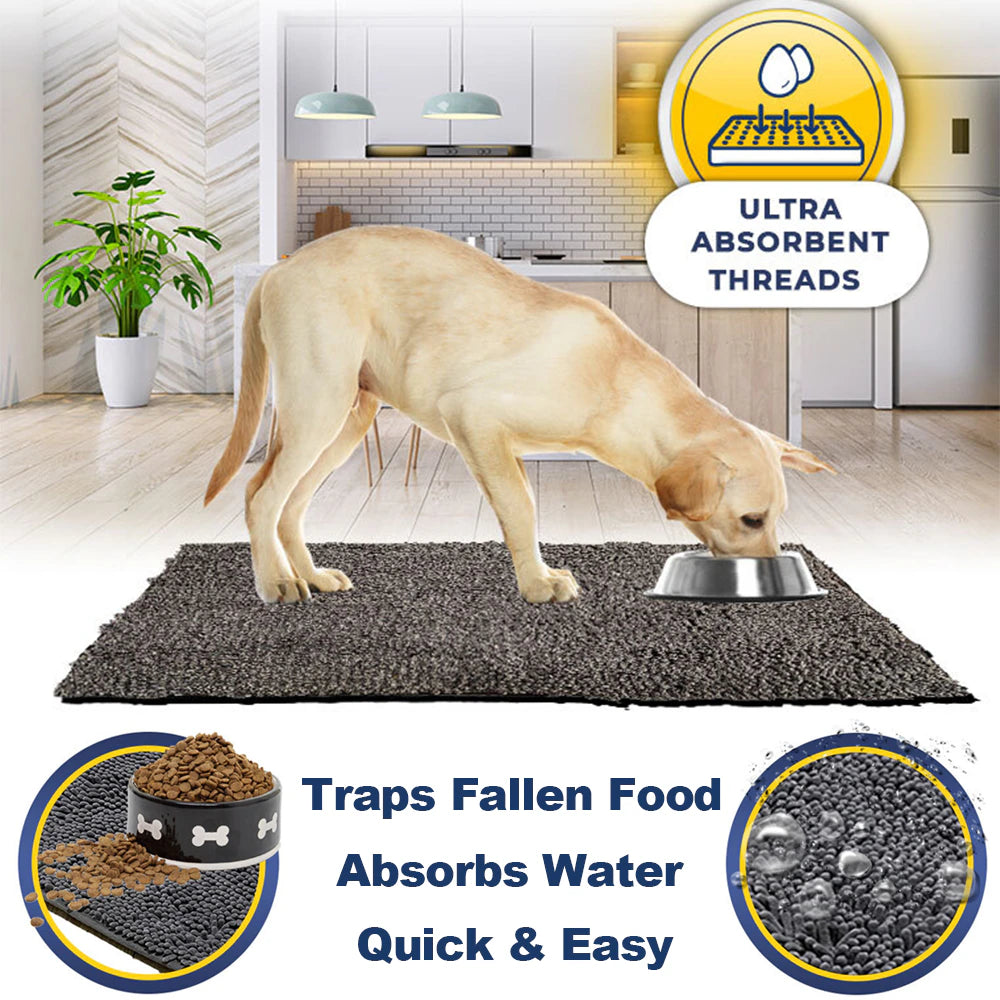 Washable Dog Mat - Easy to Clean Absorbent Pet Paws Rug, Soft Cushion for Small & Large Dogs, Perfect for Indoor Use, Crate Training & Protecting Floors from Messes
