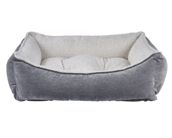 Bowsers Scoop Bed - Pumice Washed Microvelvet Dog Bed for Small & Medium Dogs | Cozy Pet Sofa for Living Room, Bedroom & Crate