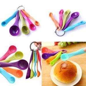 DHYANI 5-Piece Mini Measuring Spoon Set for Cooking & Baking - Colorful Measuring Spoons for Precise Ingredients | Perfect for Baking, Cooking, Coffee & Tea