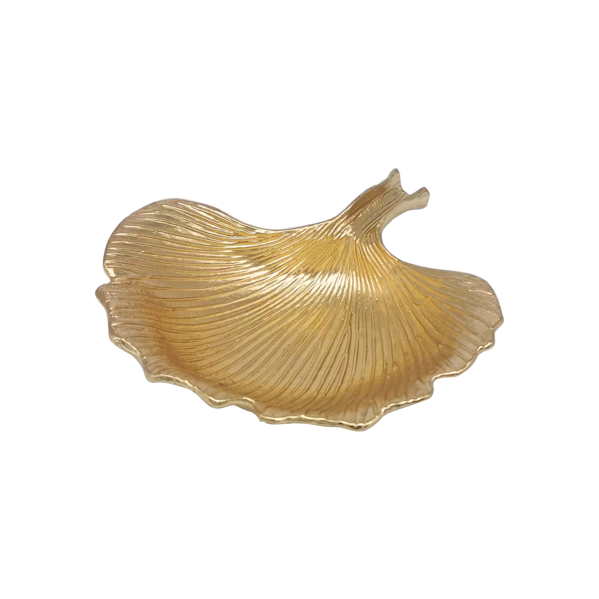 Leaf-Shaped Metal Jewelry Dish - Elegant Ring Holder & Jewelry Organizer for Dresser, Vanity Tray - Perfect Christmas, Birthday, Wedding Gift for Women - Ideal for Home Decor, Jewelry Storage & Gift Giving